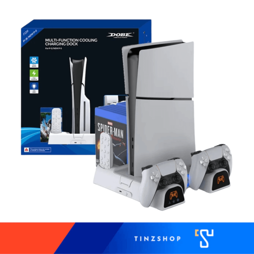 แท่นชาร์จระบายความร้อนอเนกประสงค์ DOBE TP5-3532B สำหรับ PS5 / PS5 SLIM / PS5 PRO
